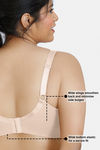 Zivame True Curv Padded Wired 3/4Th Coverage T-Shirt Bra - Toasted Almond — thumbnail 6